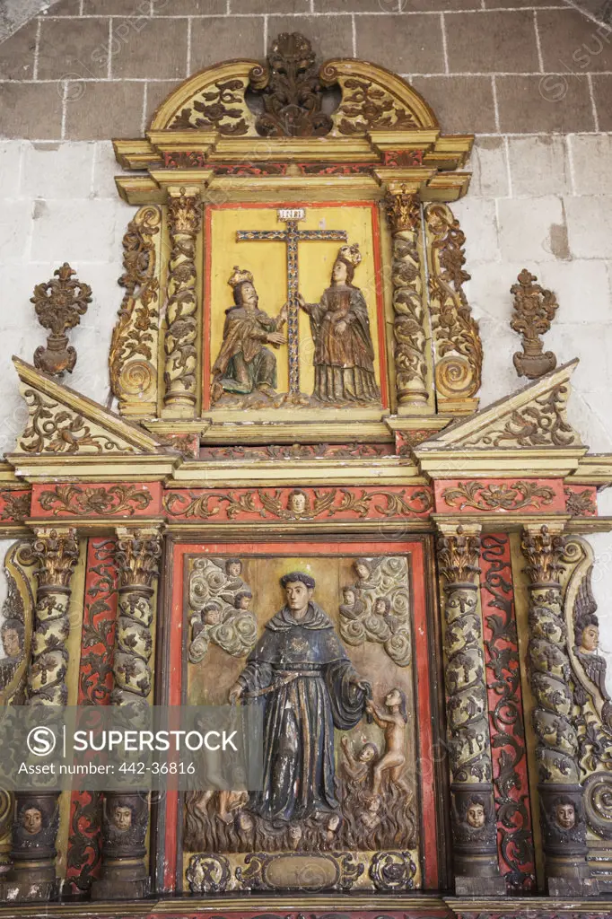 Medieval Altarpiece in the Church Museum, San Agustin Church, Intramuros, Manila, Philippines