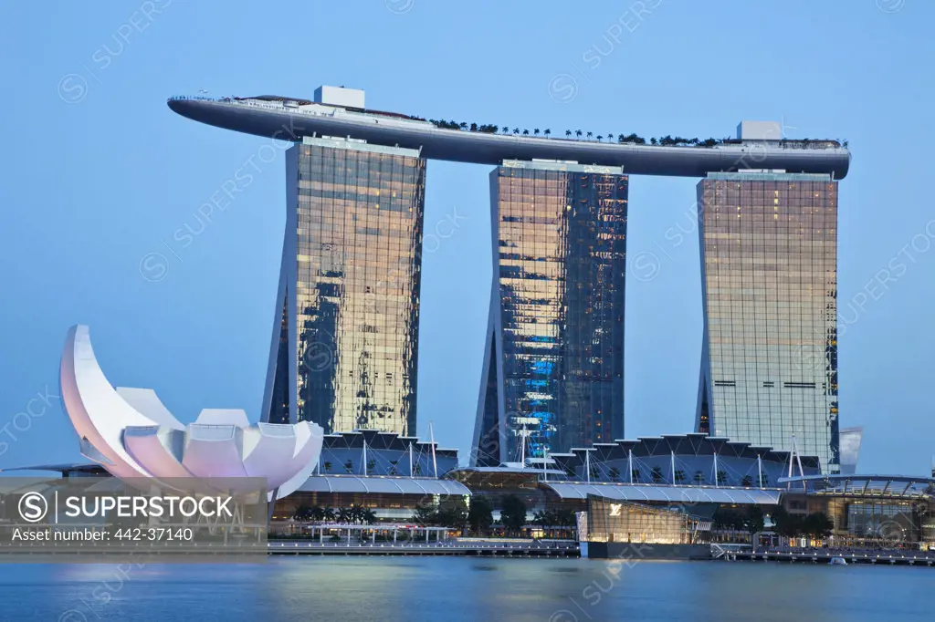 Hotel and casino at the waterfront, Sands Hotel and Casino, Singapore City, Singapore