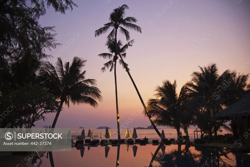 Thailand,Trat Province,Koh Chang,Klong Prao Beach,Sunset