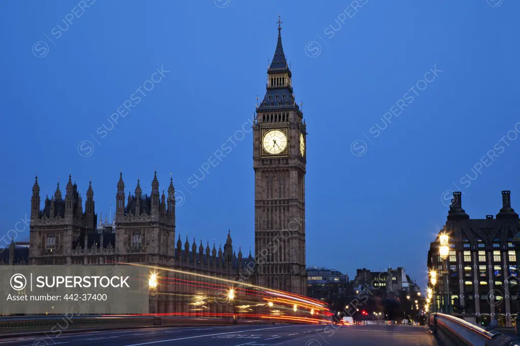 UK, London, Palace of Westminster and Big Ben
