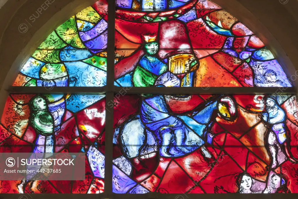 UK, England, West Sussex, Chichester, Chichester Cathedral, The Marc Chagall Window
