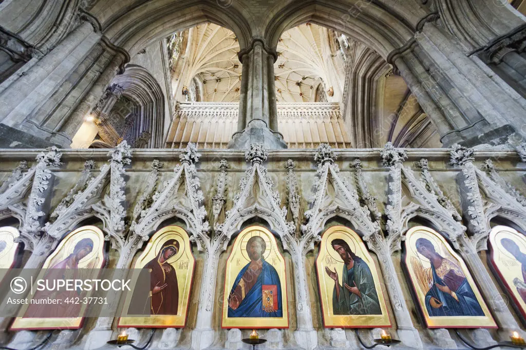 UK, England, Hampshire, Winchester, Winchester Cathedral, 20th century Icons by Sergei Fyodorov
