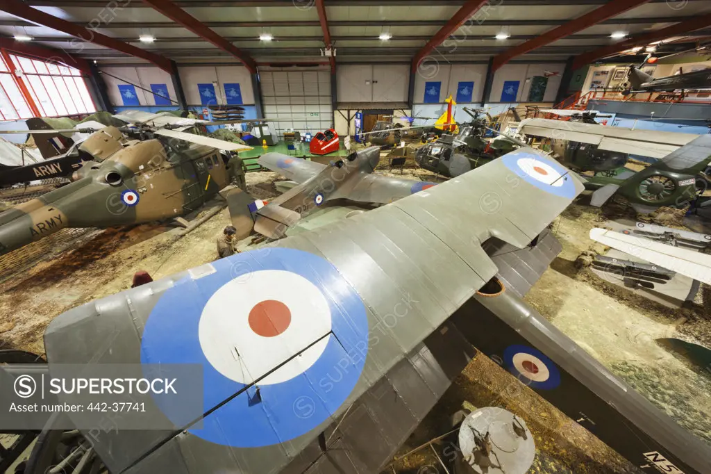 UK, England, Hampshire, Andover, The Museum of Army Flying, Display of Historic Military Aircraft, airplanes