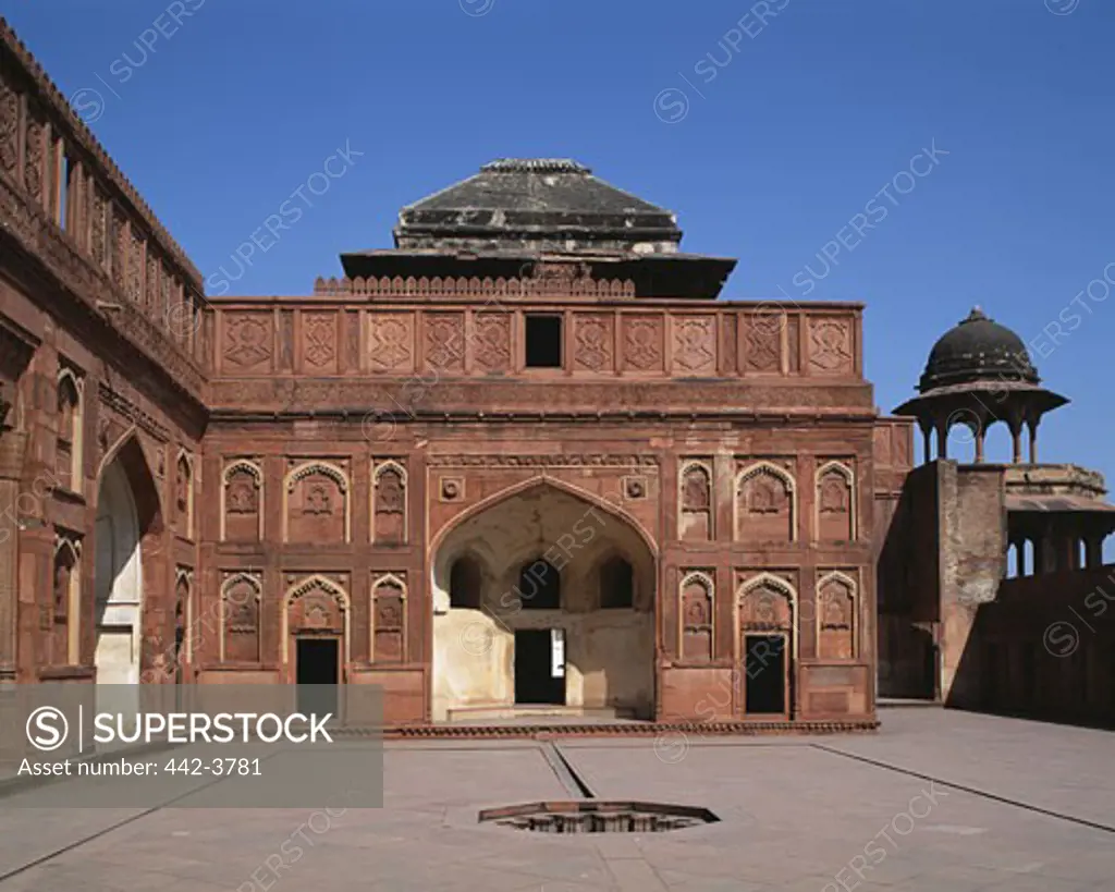 Courtyard of the Agra Fort, Agra, Uttar Pradesh, India