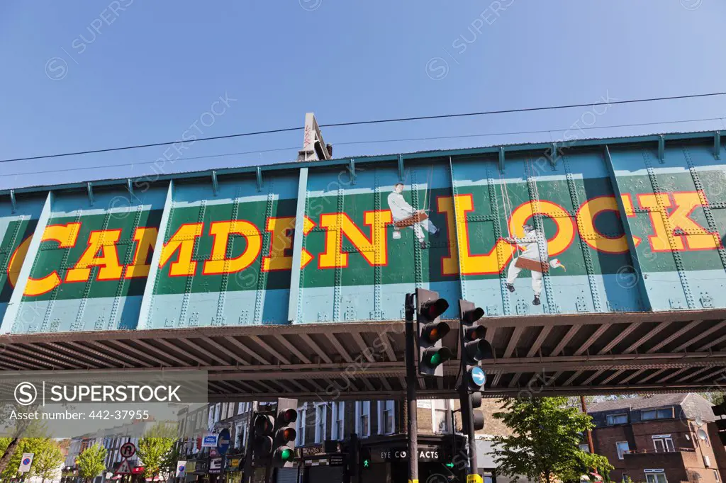 UK, England, London, Camden, Camden Lock, Market Sign