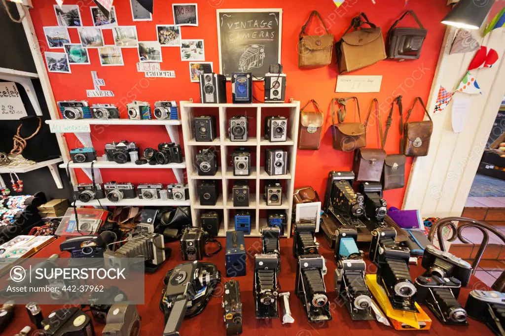 UK, England, London, Camden, Camden Lock Market, Vintage Camera Equipment
