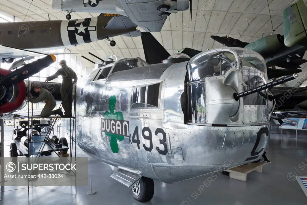 England, Cambridgeshire, Duxford, Imperial War Museum, Exhibit in American Air Museum