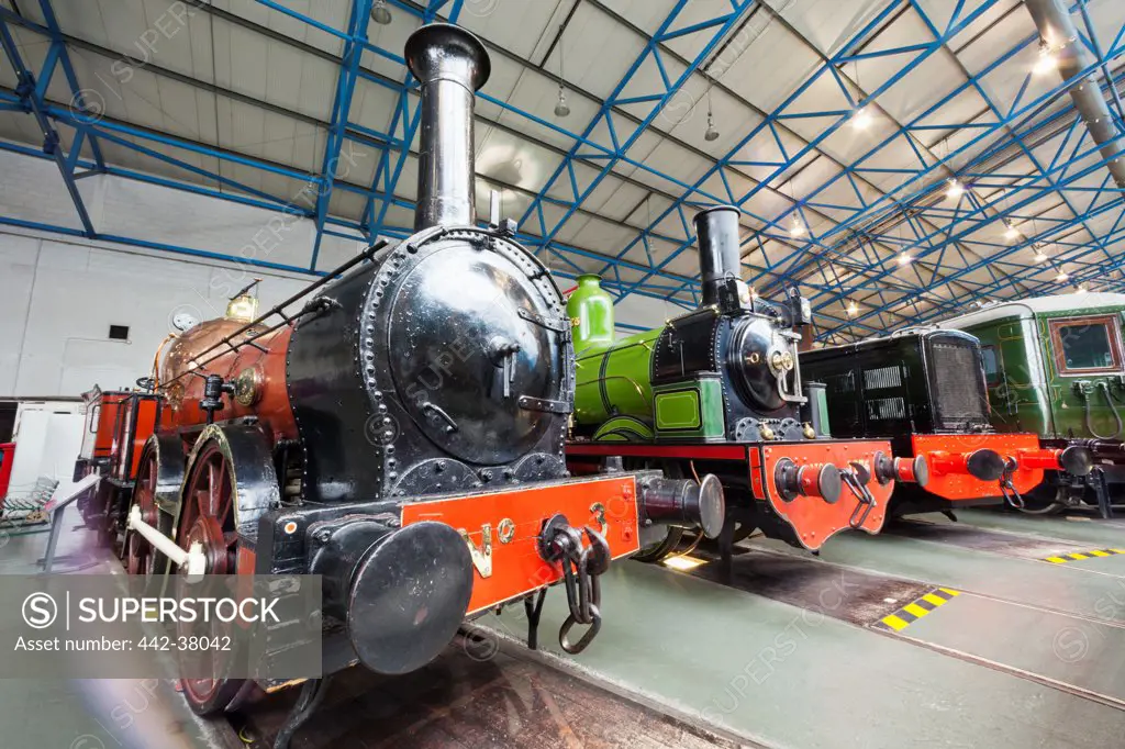 England, Yorkshire, York, The National Railway Museum, Vintage Steam Locomotives