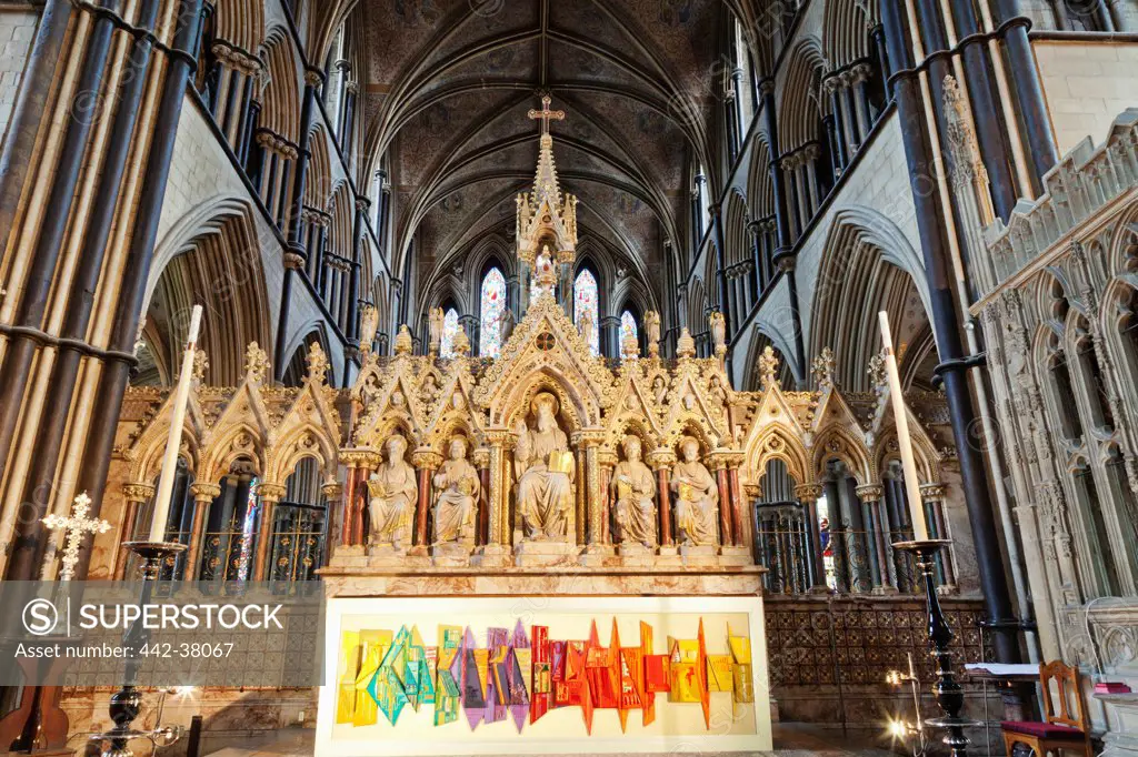 England, Worcestershire, Worcester, Worcester Cathedral, The Quire Screen