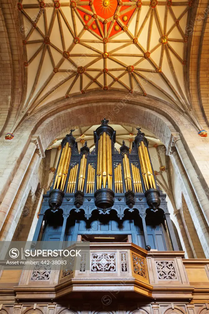 England, Gloucestershire, Tewkesbury, Tewkesbury Abbey, The Milton Organ