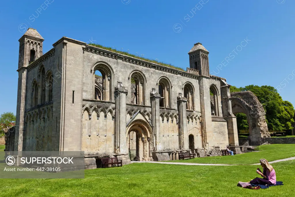 England, Somerset, Glastonbury, Glastonbury Abbey, The Lady Chapel