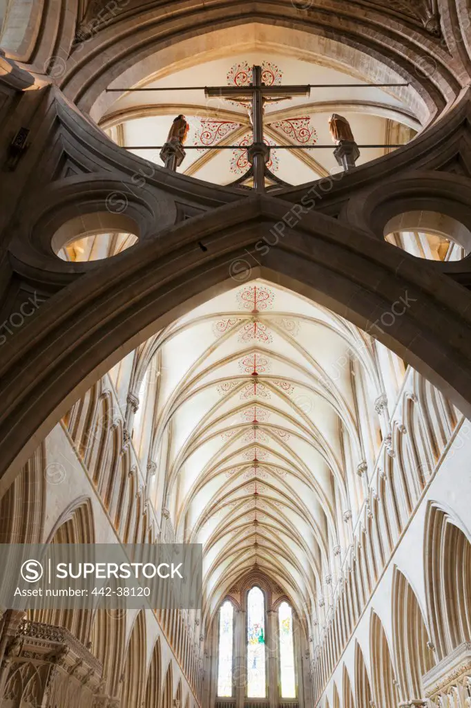 England, Somerset, Wells, Wells Cathedral, The Scissor Arches