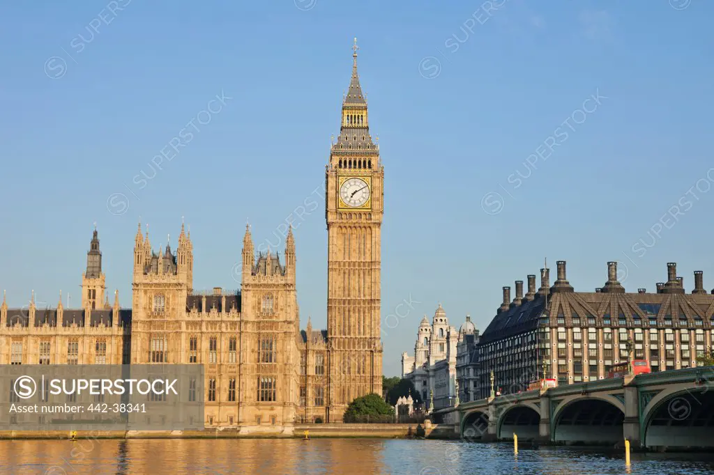 UK, London, Westminster, Big Ben and Houses of Parliament