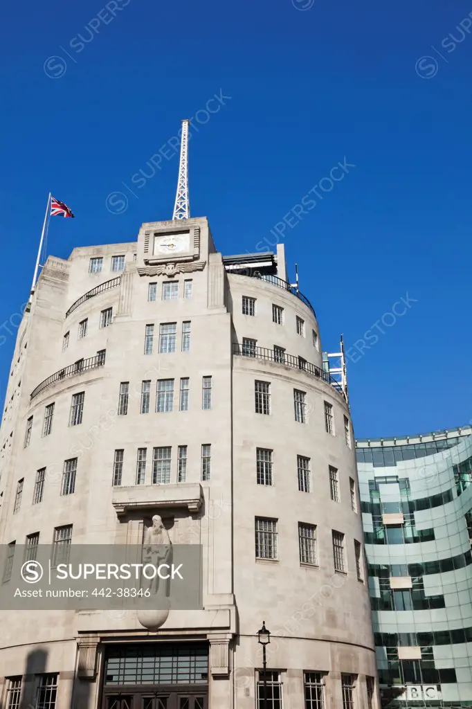 UK, London, Portland Place, BBC Broadcasting House