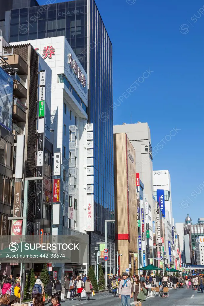 Japan, Honshu, Kanto, Tokyo, Ginza, Shopping Street