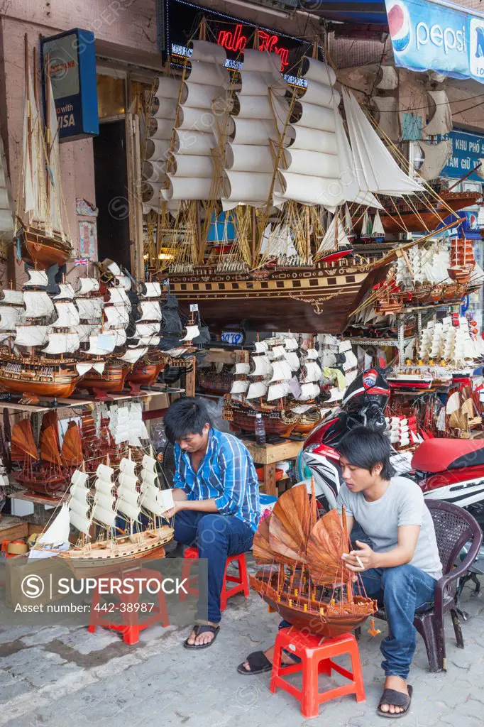 Vietnam, Ho Chi Minh City, Store Selling Model Ships and Boats