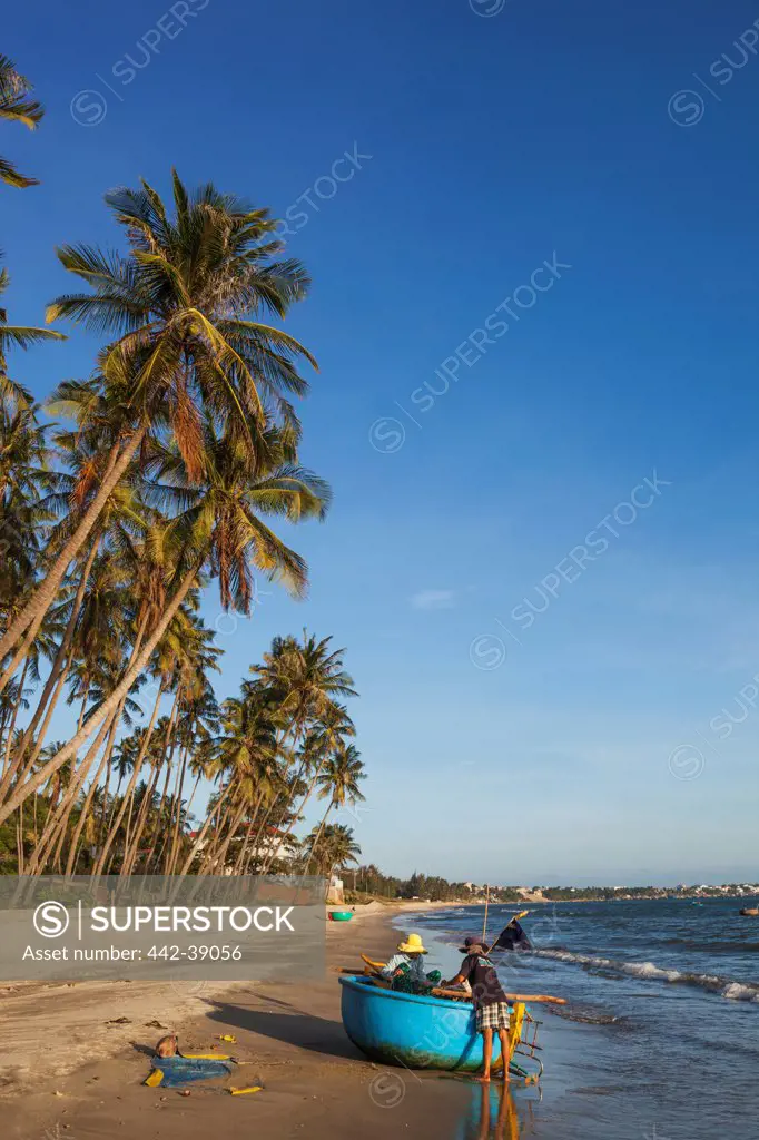 Vietnam, Mui Ne, Mui Ne Beach, Palm Trees