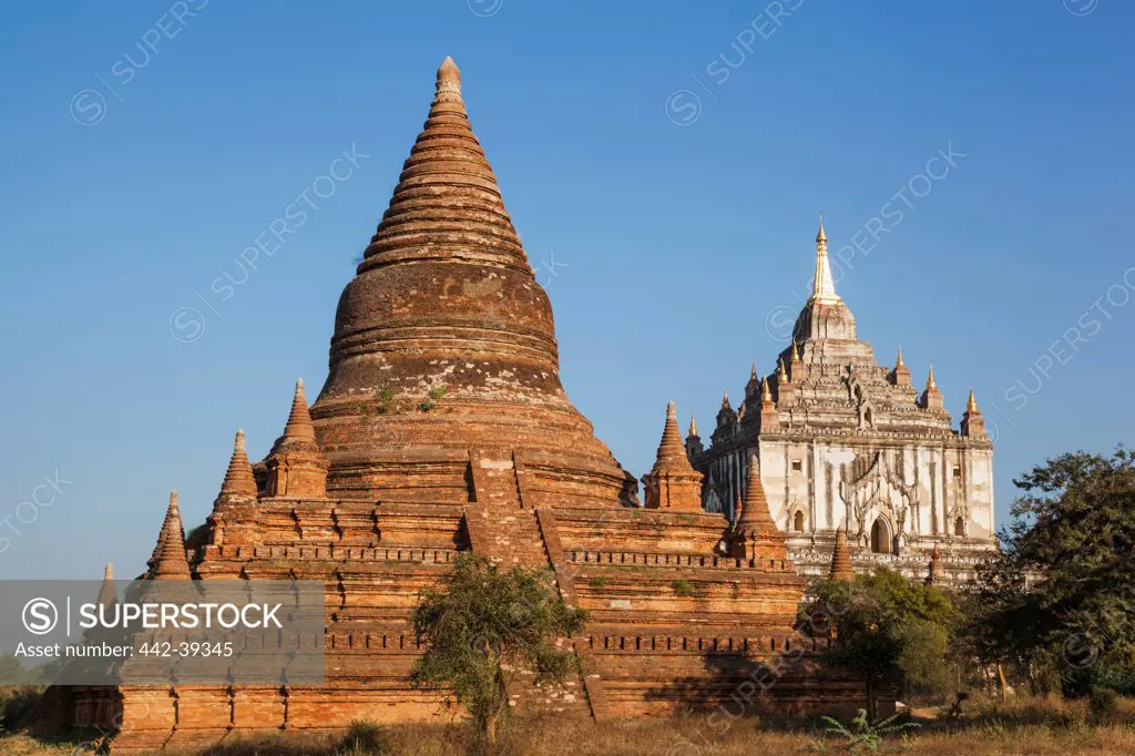Low angle view of a temple, Thatbinnyu Temple, Bagan, Myanmar