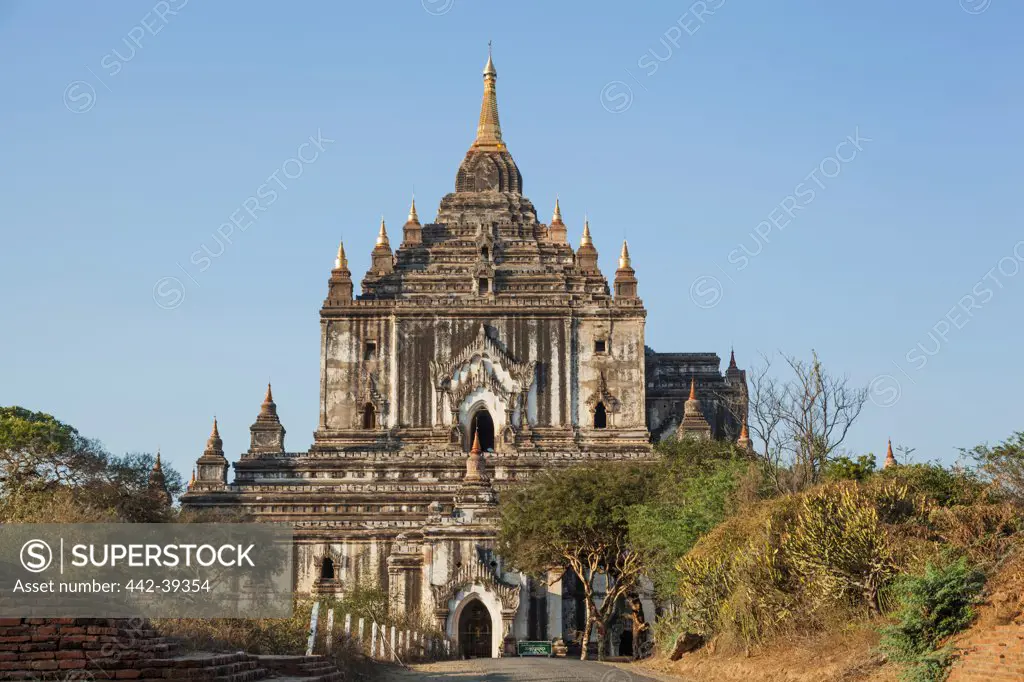 Low angle view of a temple, Thatbinnyu Temple, Bagan, Myanmar