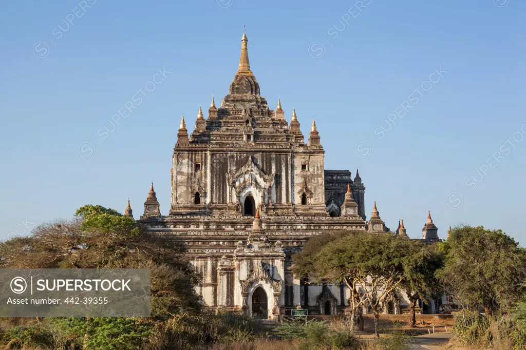 Facade of a temple, Thatbinnyu Temple, Bagan, Myanmar