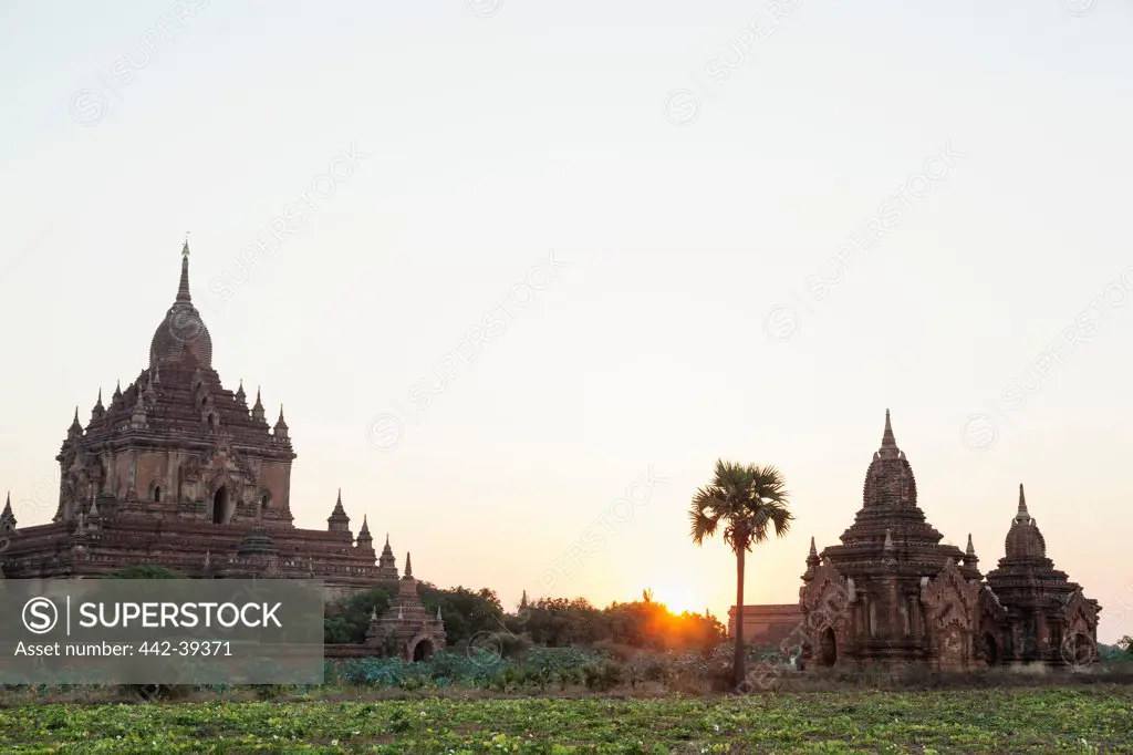 Htilominlo Temple at dawn, Bagan, Myanmar