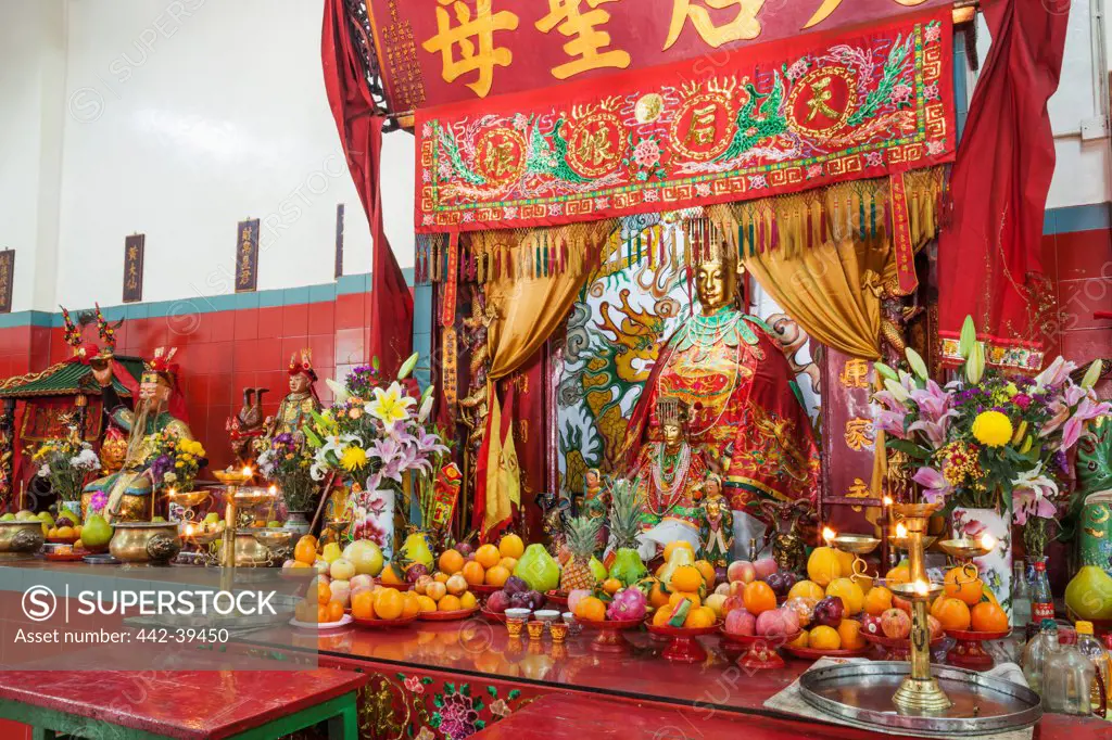 China, Hong Kong, Stanley, Man Mo Temple, Statue of Man Mo Goddess