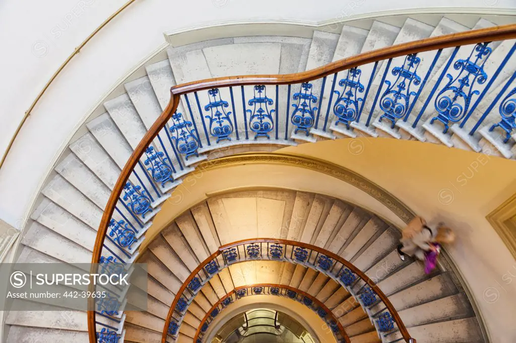 UK, England, London, Aldwych, Somerset House, Courtauld Gallery and Museum, Stairwell