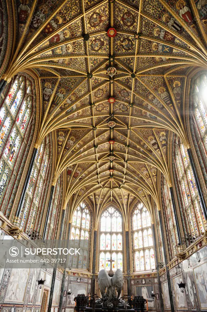 UK, England, Berkshire, Windsor, Windsor Castle, St George's Chapel, Henry III Chapel
