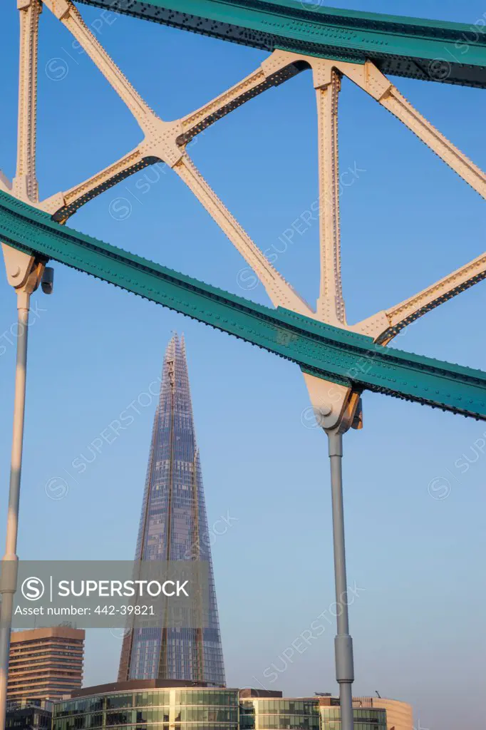 UK, England, London, Southwark, Tower Bridge and Shard