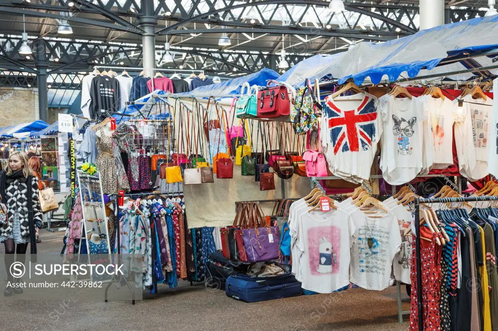 UK, England, London, Shoreditch, Spitafields Market, Typical Stalls