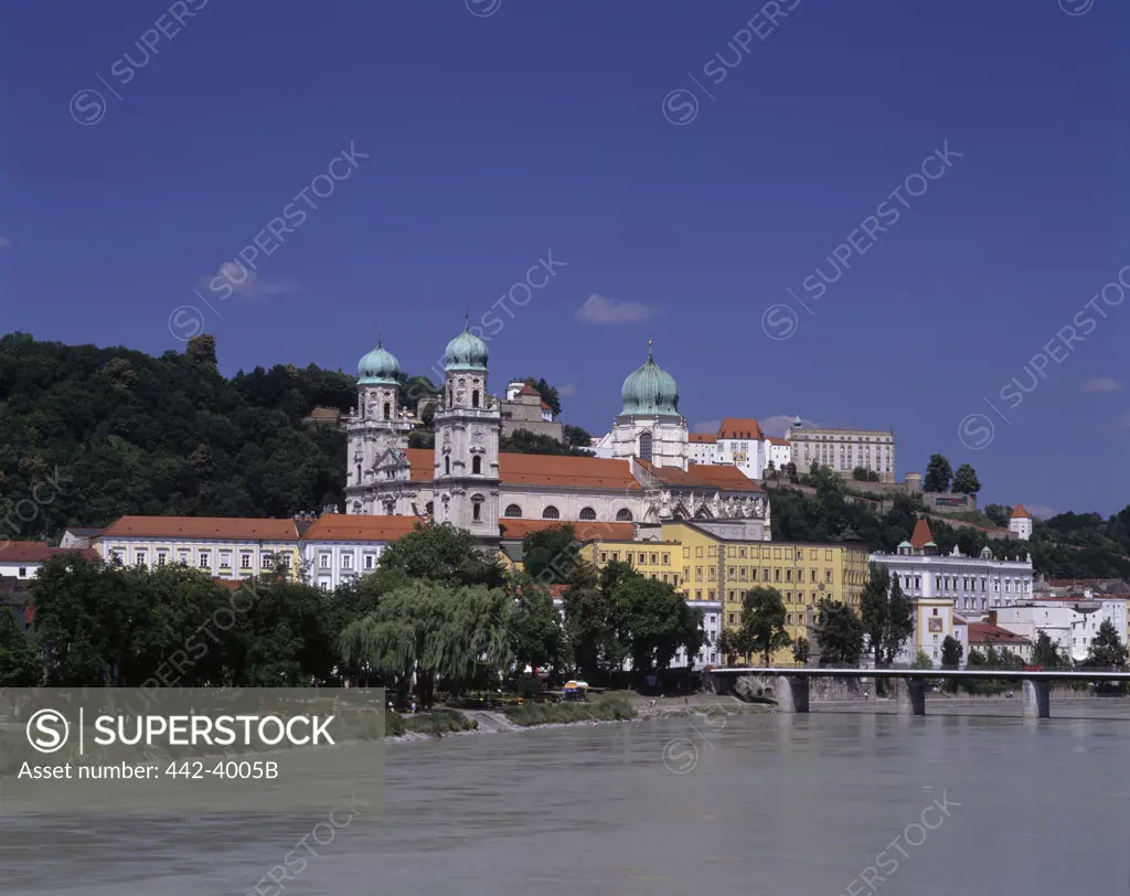 Bridge across the river, Danube River, Passau, Bavaria, Germany