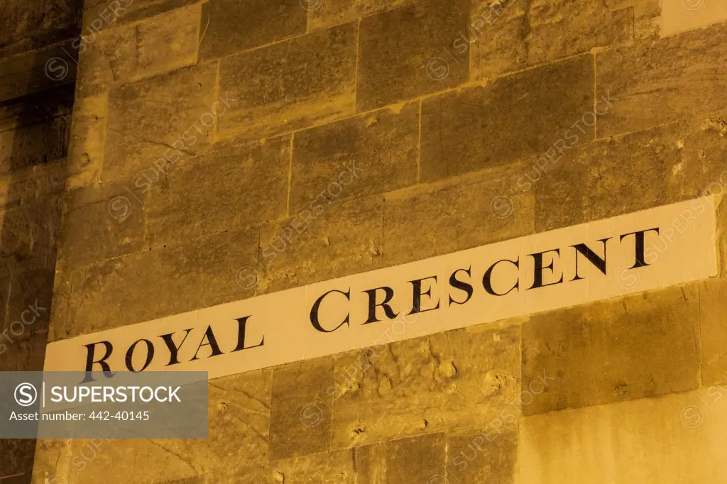 UK, England, Somerset, Bath, The Royal Crescent