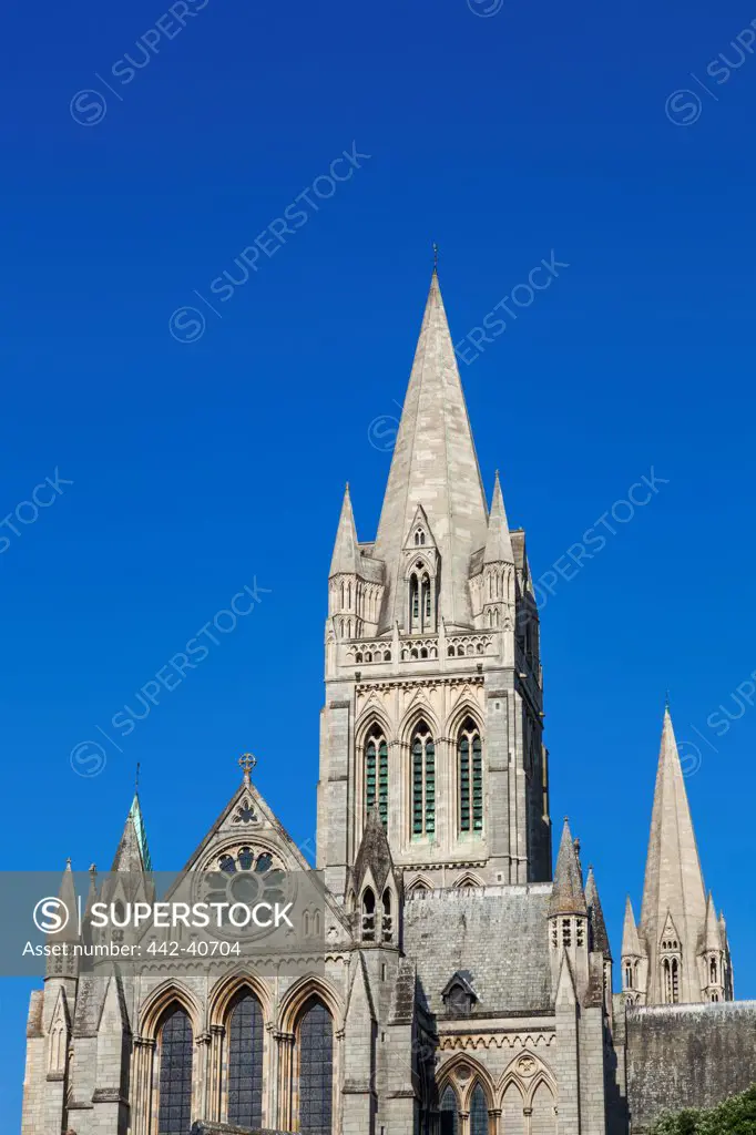 Low angle view of a cathedral, Truro Cathedral, Truro, Cornwall, England