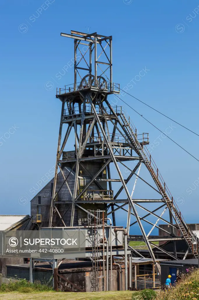 Victory Shaft, Geevor Tin Mine, Pendeen, Cornwall, England