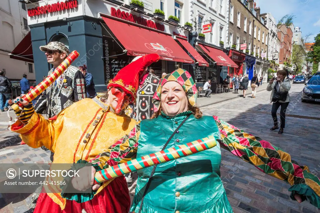 Annual street parade celebrating the birthday of Mr. Punch, Covent Garden, London, England
