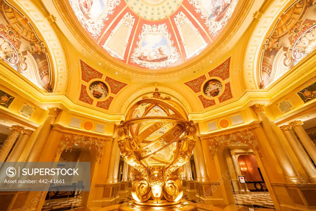 China, Macau, Cotai, Lobby of The Venetian Hotel and Casino