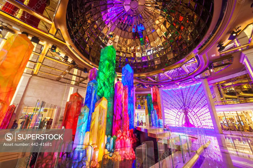 China, Macau, Cotai, Galaxy Hotel and Casino, The Crystal Lobby