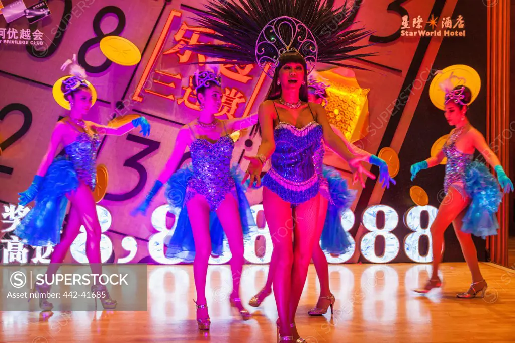 China, Macau, Star World Hotel and Casino, Cabaret Show of Thai Ladyboys