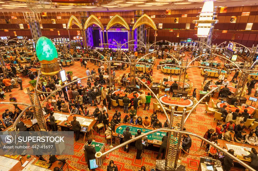 China, Macau, Hotel Grand Lisboa, Casino Gaming Floor