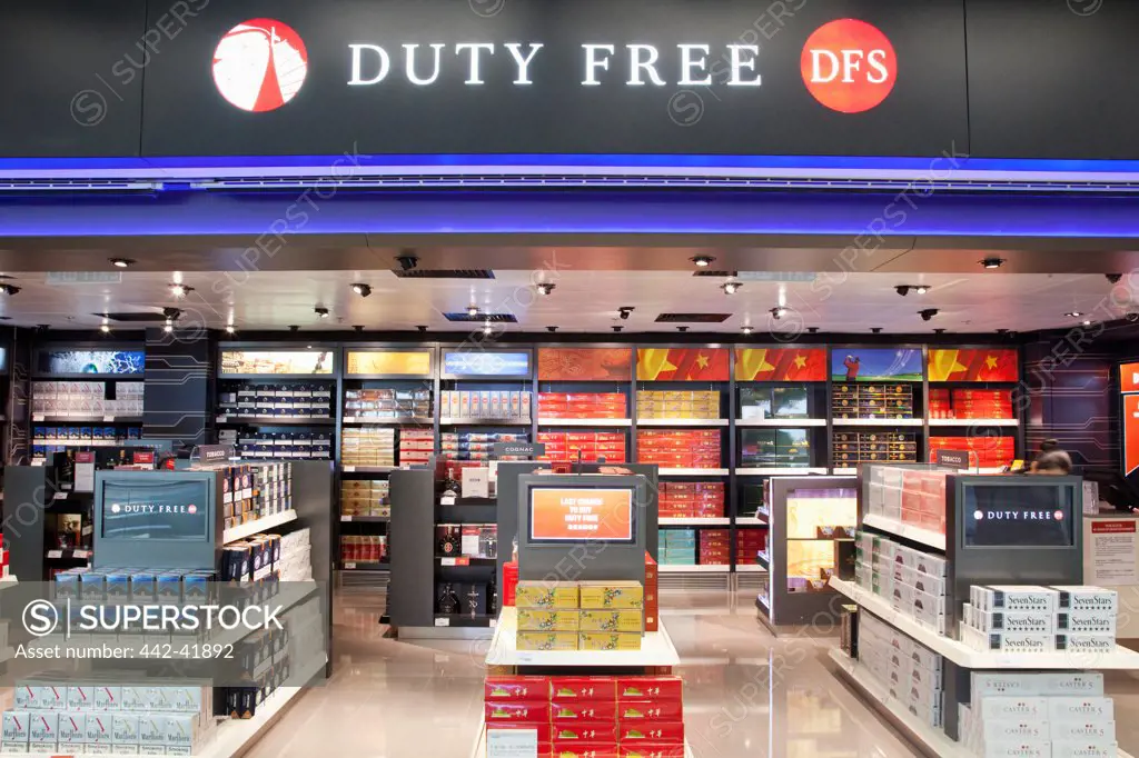 China, Hong Kong, Hong Kong International Airport, Departure Lounge Duty Free Shop