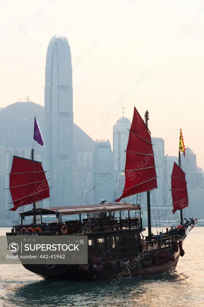 China, Hong Kong, Junk Boat