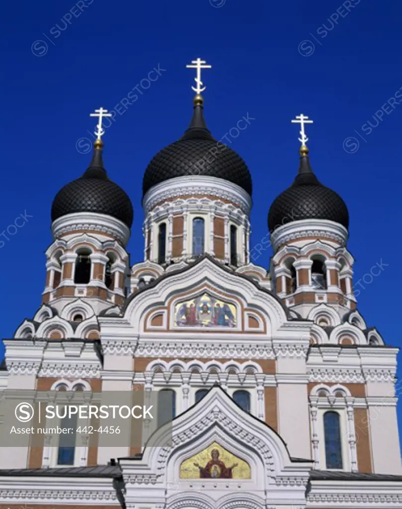 Low angle view of a cathedral, Alexander Nevsky Cathedral, Tallinn, Estonia
