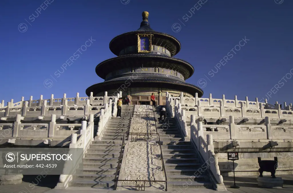 Low angle view of a temple, Temple of Heaven, Beijing, China