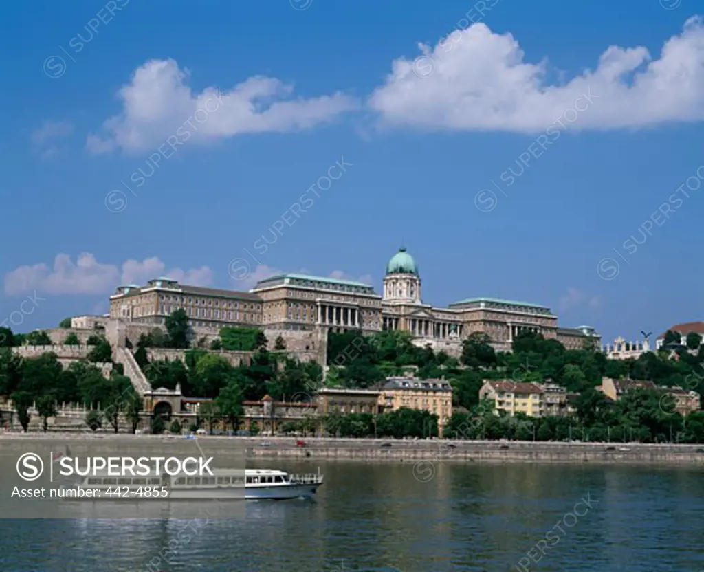 Buildings on the waterfront, Royal Palace, Budapest, Hungary