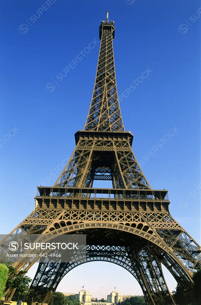 Low angle view of the Eiffel Tower, Paris, France