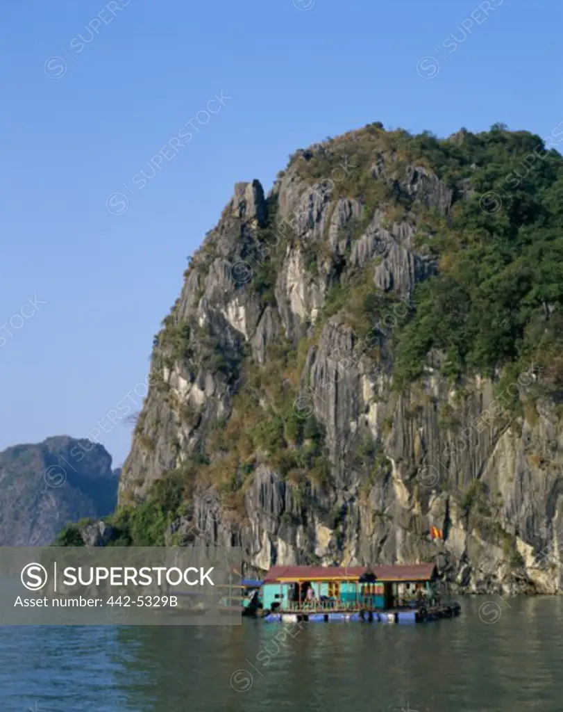 Boats in a river, Ha Long Bay, Vietnam