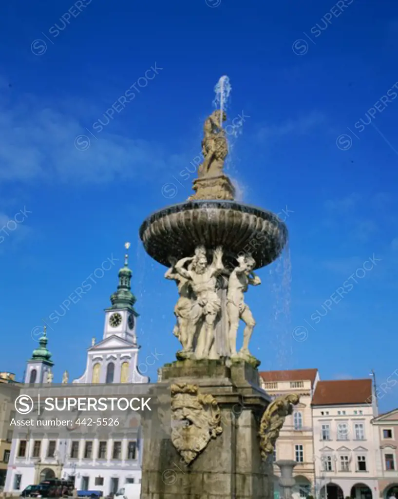 Samson Fountain, Ceske Budejovice, Czech Republic