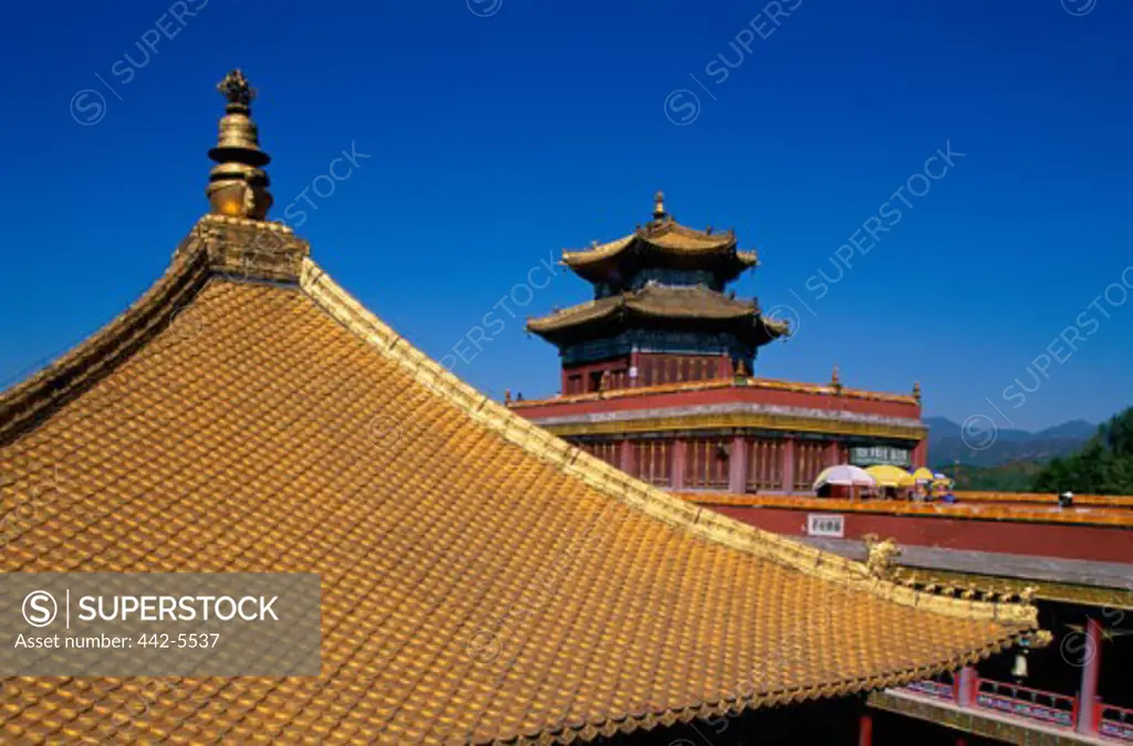 High section view of a temple, Putuozongcheng Temple, Chengde, China