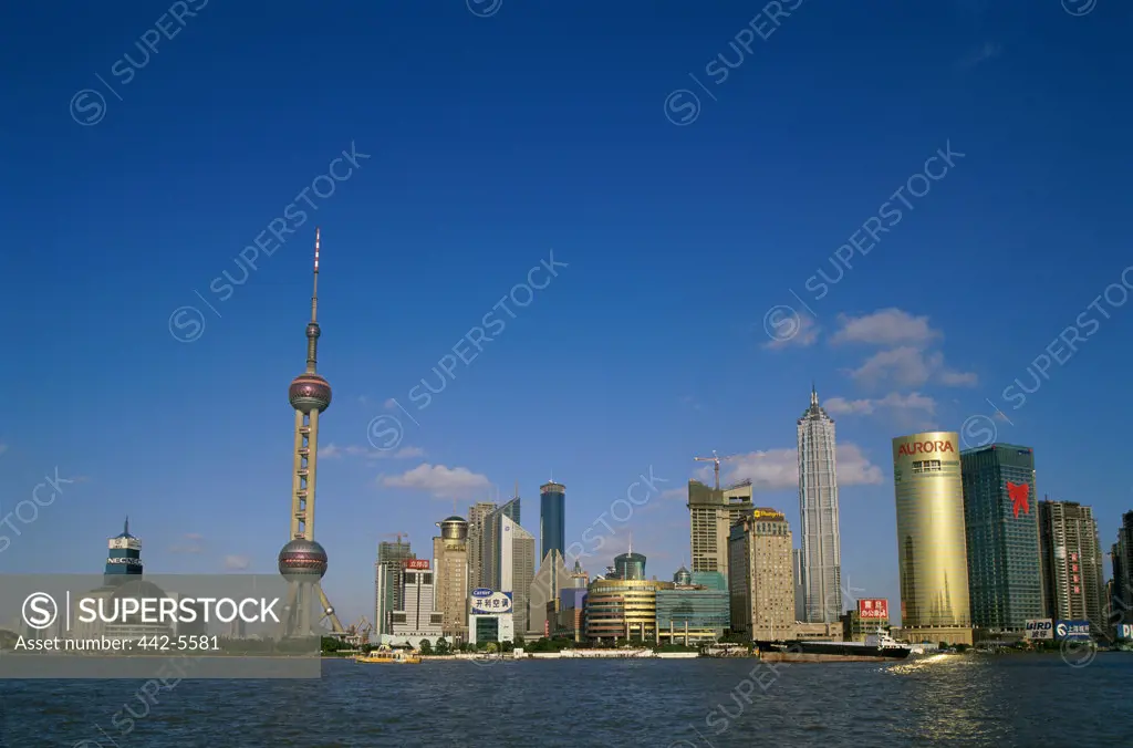 Skyscrapers along the Huangpu River, Shanghai, China