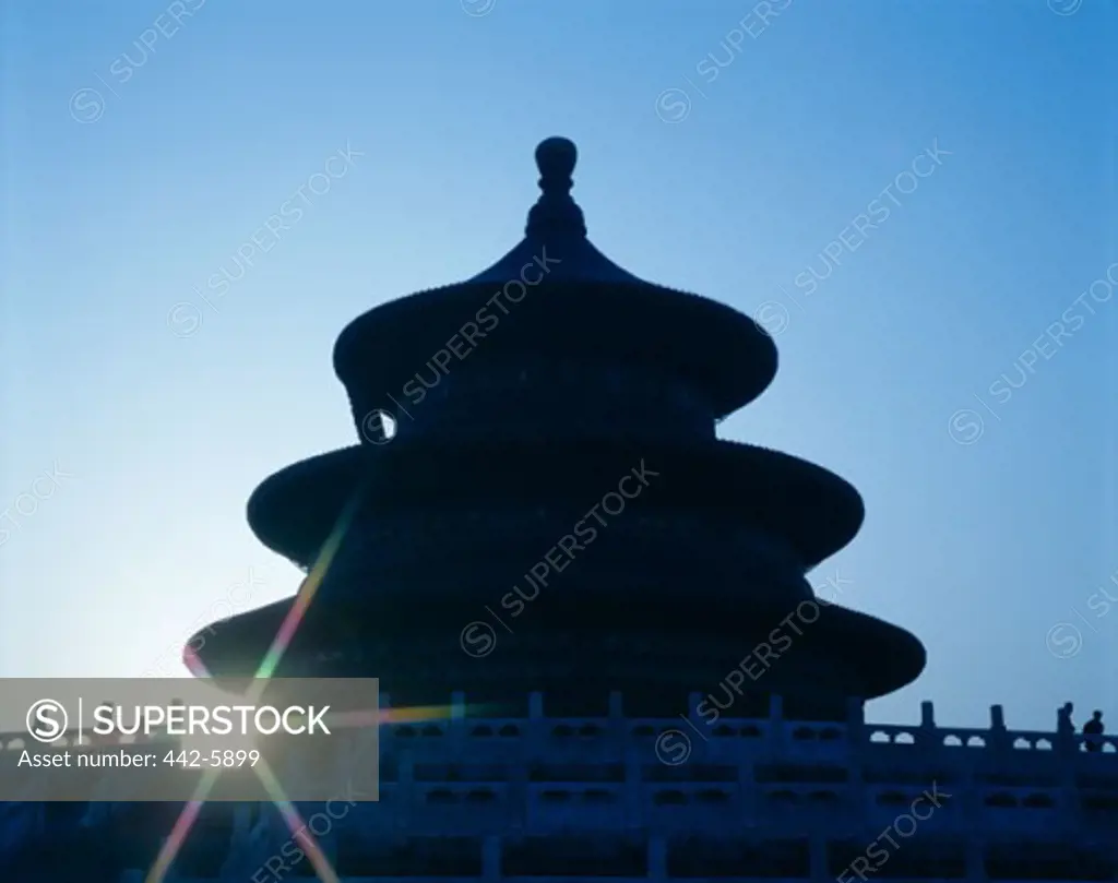 Silhouette of the Temple of Heaven, Ming Dynasty, Beijing, China